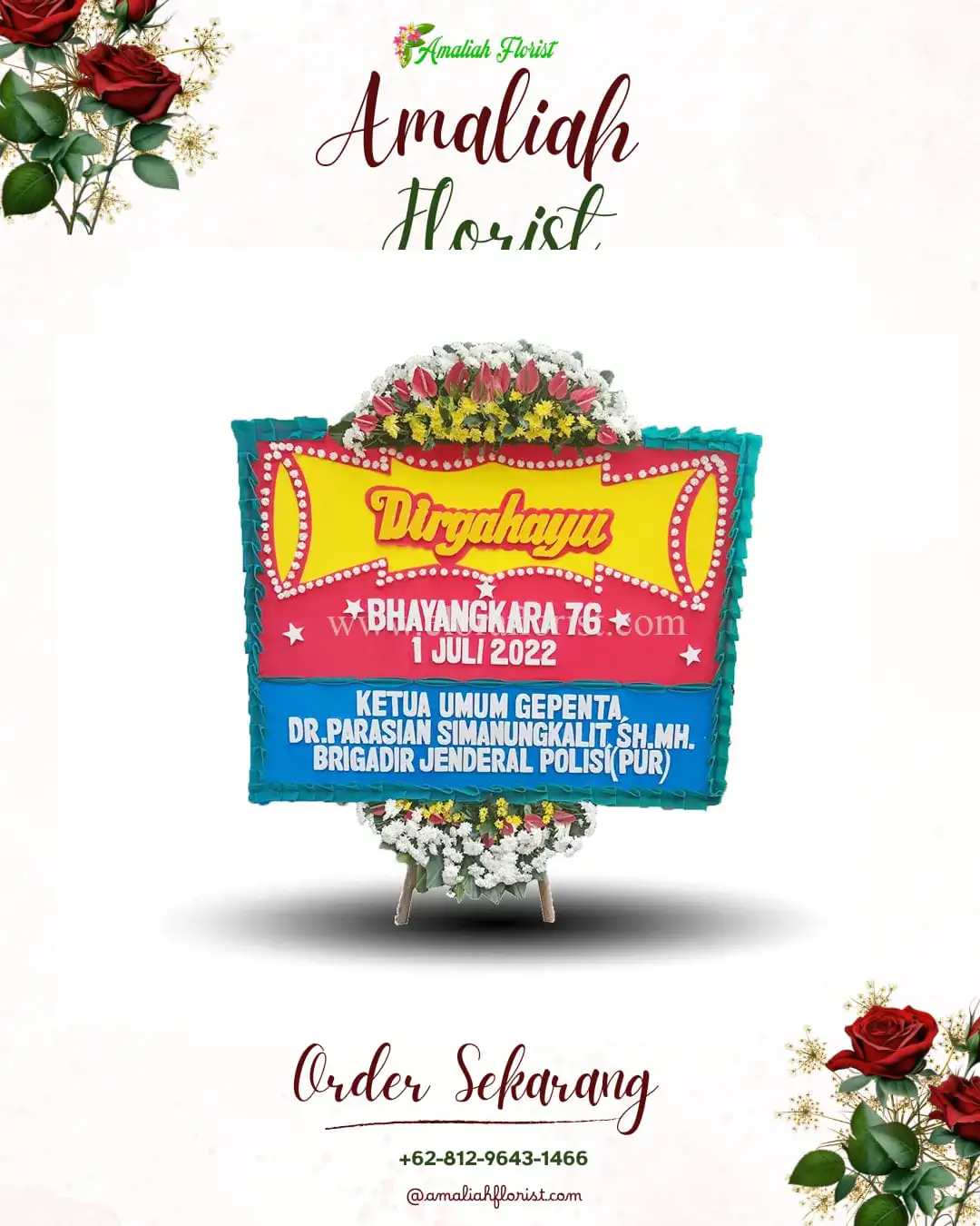 Papan Bunga HUT Ulang Tahun Talisayan